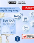 Áo Mưa dưỡng ẩm Her Feel HA gấp đôi gel cao cấp