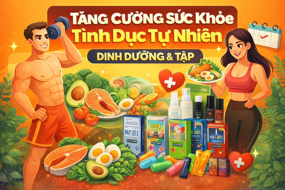 Tăng Cường Sức Khoẻ Tình Dục Tự Nhiên – Dinh Dưỡng & Tập