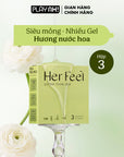 Áo Mưa PlayAh Her Feel Ultra Thin 0.03 siêu mỏng nhiều gel cao cấp