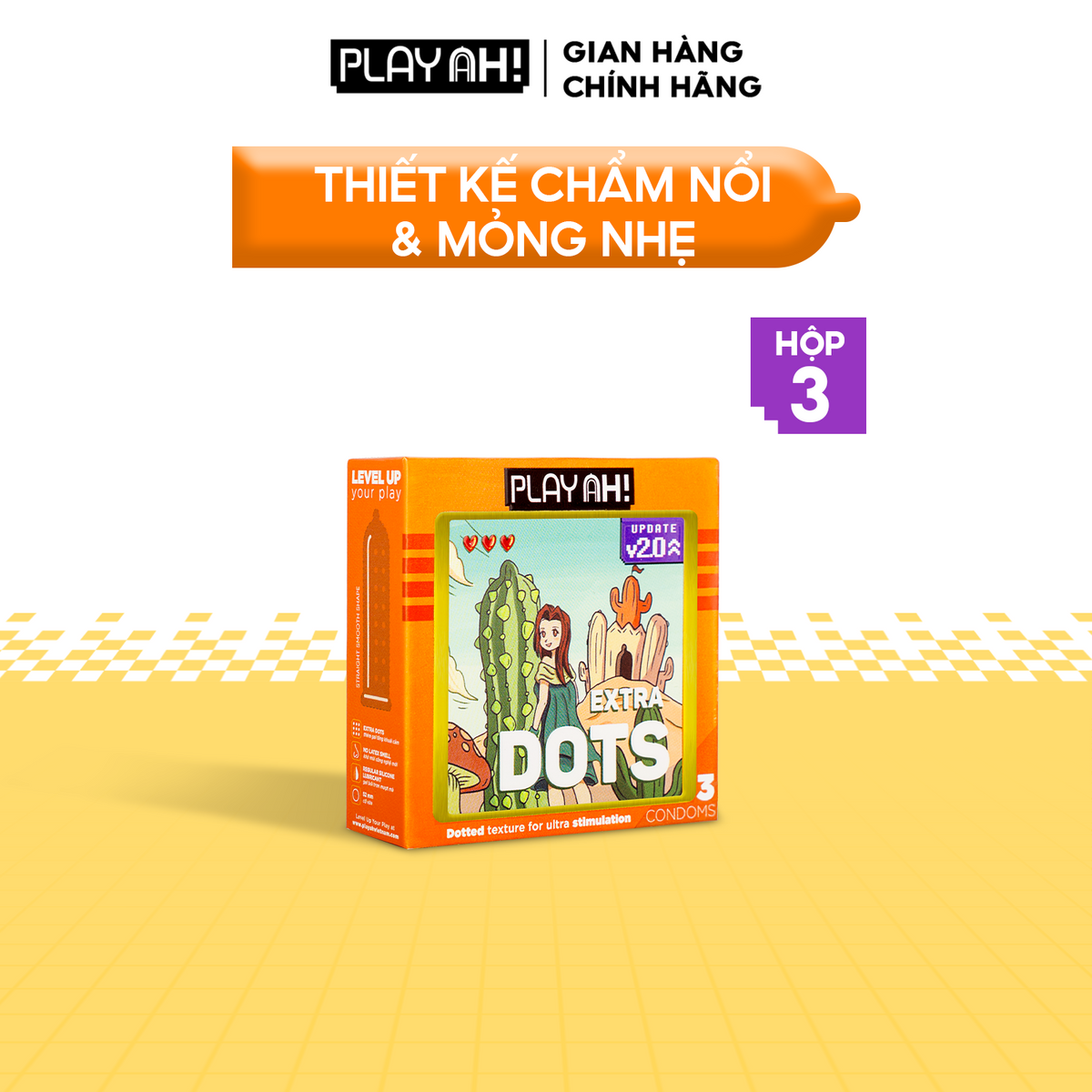 Áo Mưa PlayAh Extra Dots thêm Guy (52mm)
