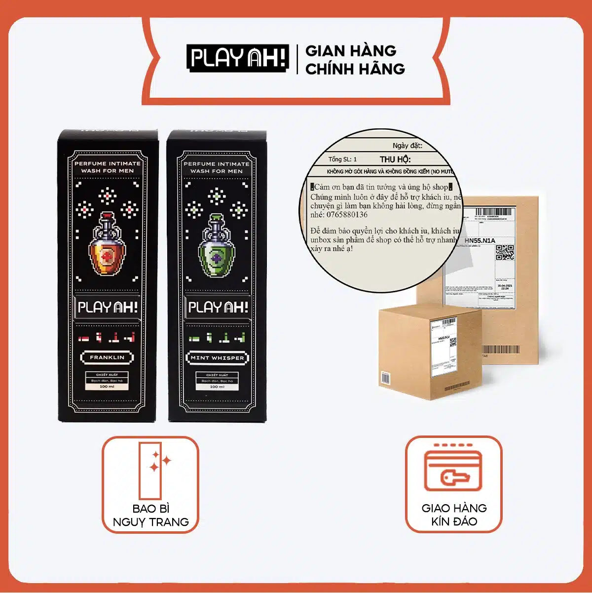 Dung Dịch Vệ Sinh Nam PlayAh 100ml
