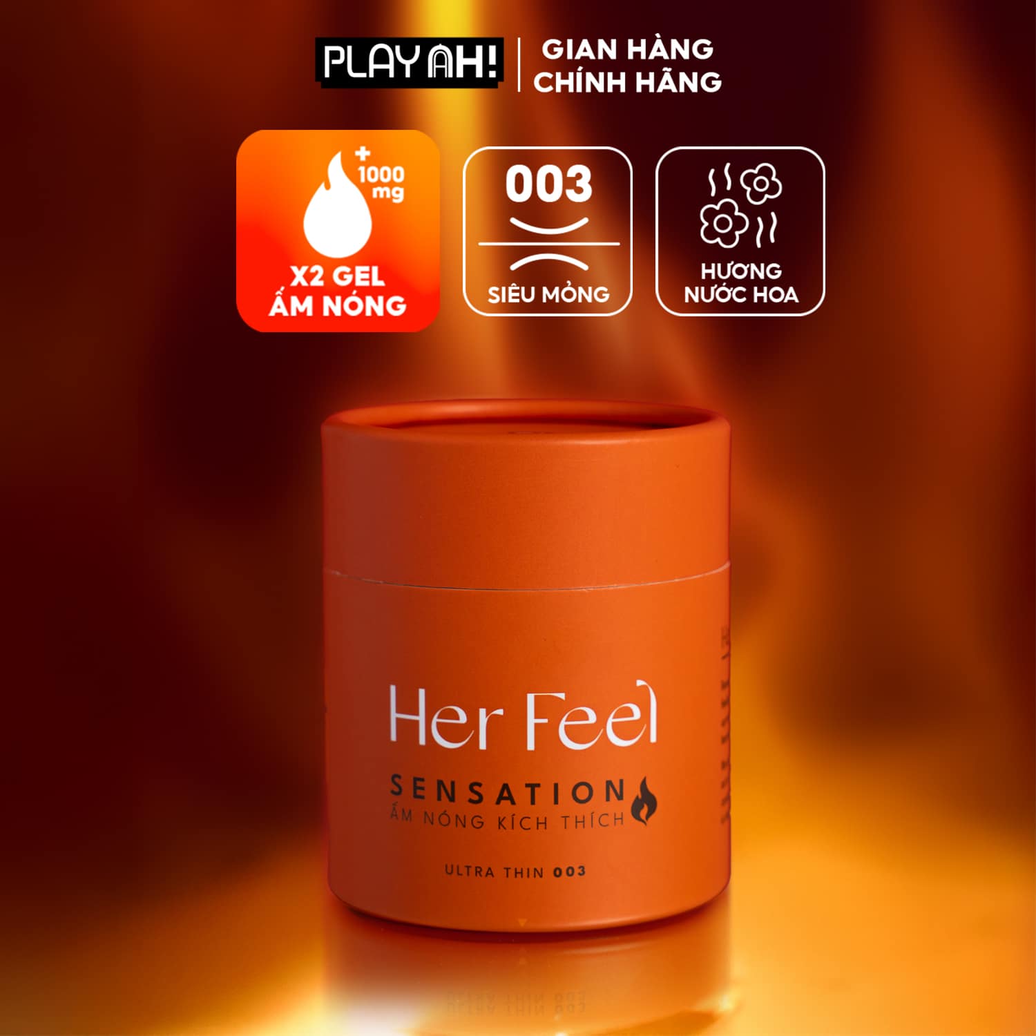 Bao Cao Su Her Feel Warm Sensation Siêu Mỏng Cao Cấp