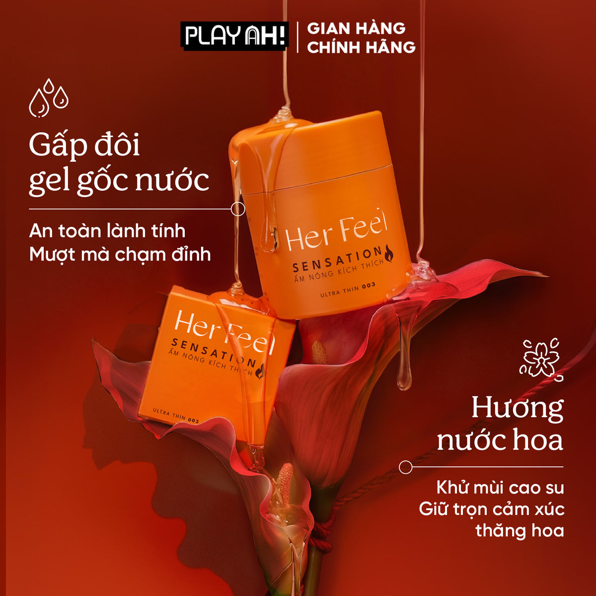 Áo Mưa Her Feel Warm Sensation Ấm Áp (52mm)
