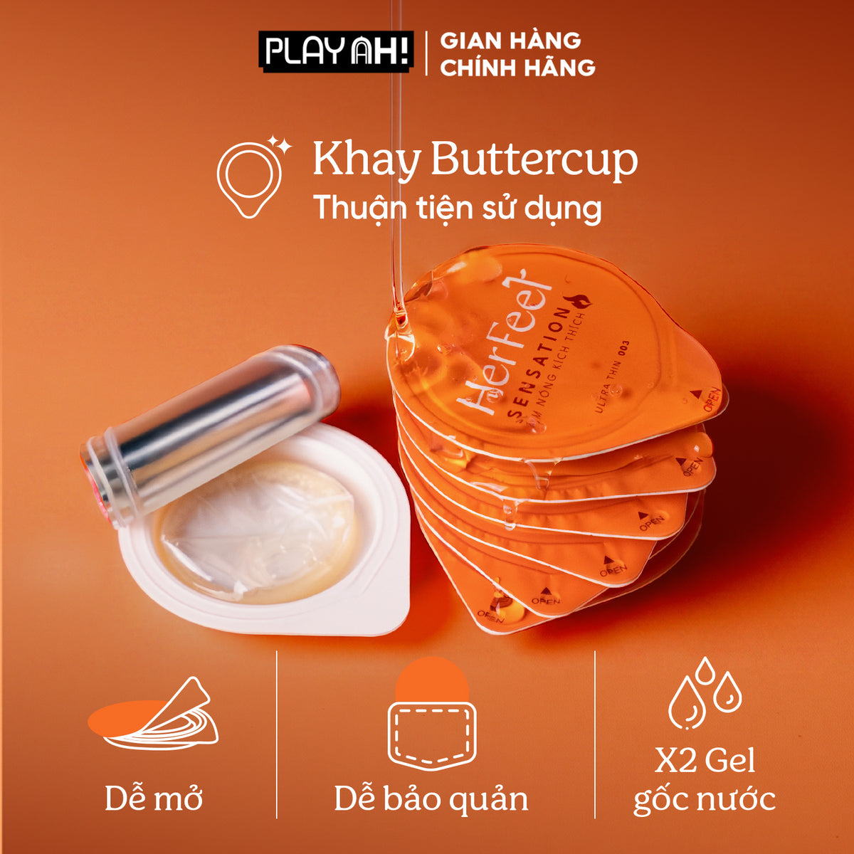 Áo Mưa Her Feel Warm Sensation Ấm Áp (52mm)