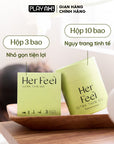 Áo Mưa PlayAh Her Feel Ultra Thin 0.03 siêu mỏng nhiều gel cao cấp