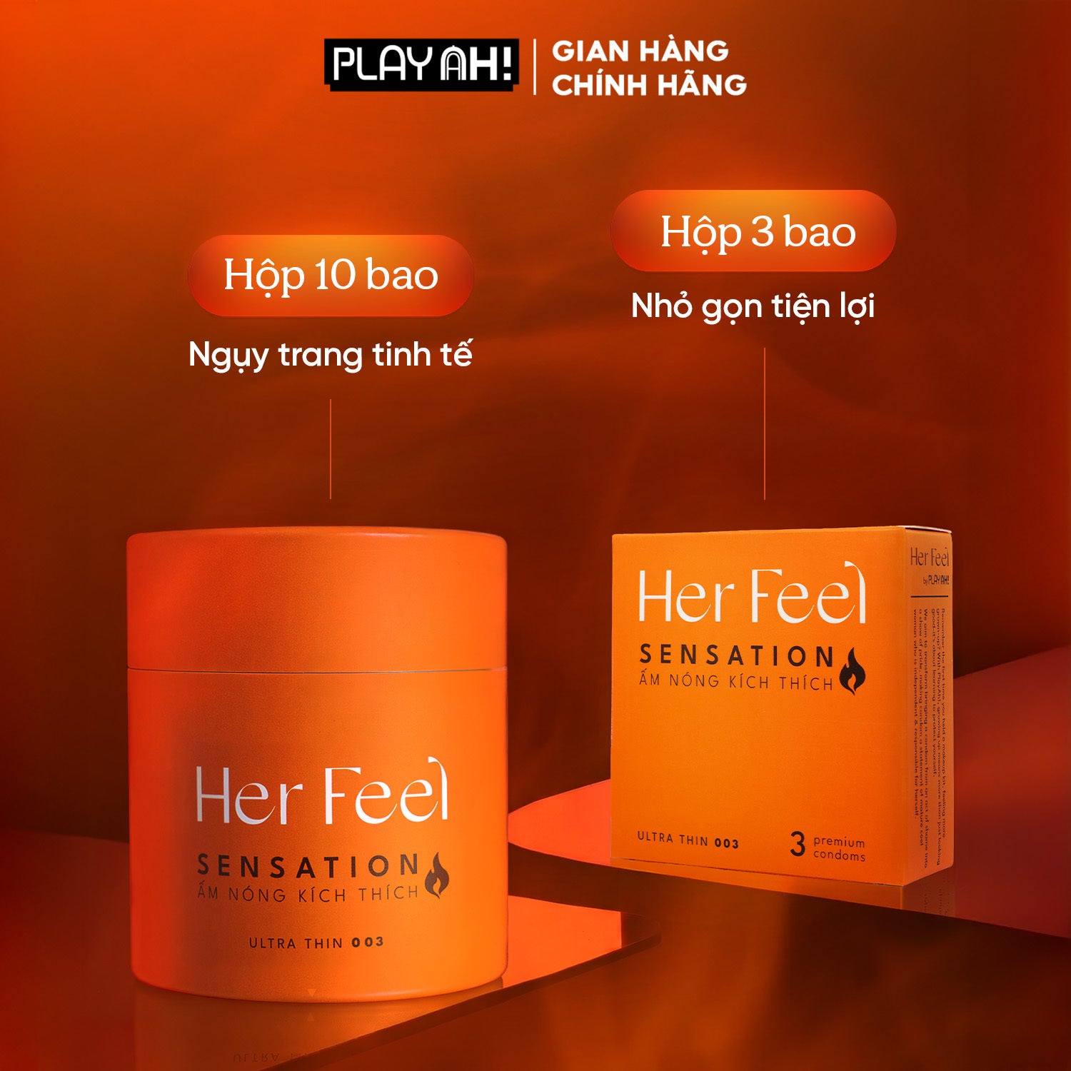 Áo Mưa Her Feel Warm Sensation Siêu Mỏng Cao Cấp