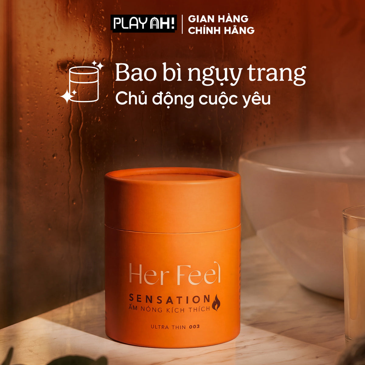 Áo Mưa Her Feel Warm Sensation Ấm Áp (52mm)