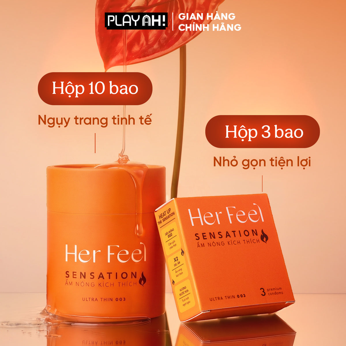 Áo Mưa Her Feel Warm Sensation Ấm Áp (52mm)